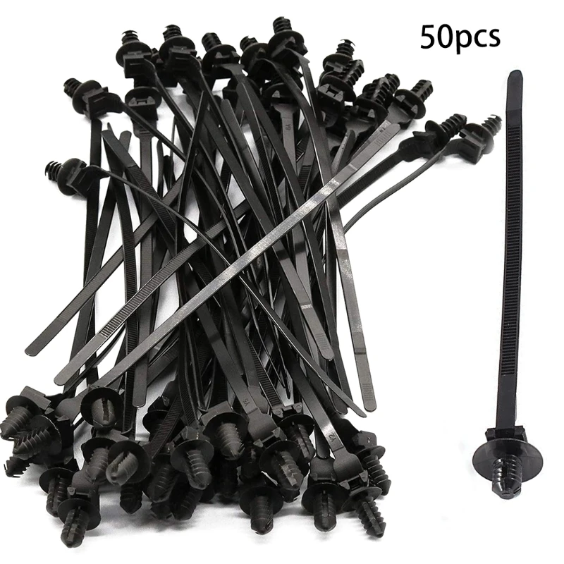 Нейлоновая застежка молния для автомобильного купольного кабеля длина 168 мм 50 шт.