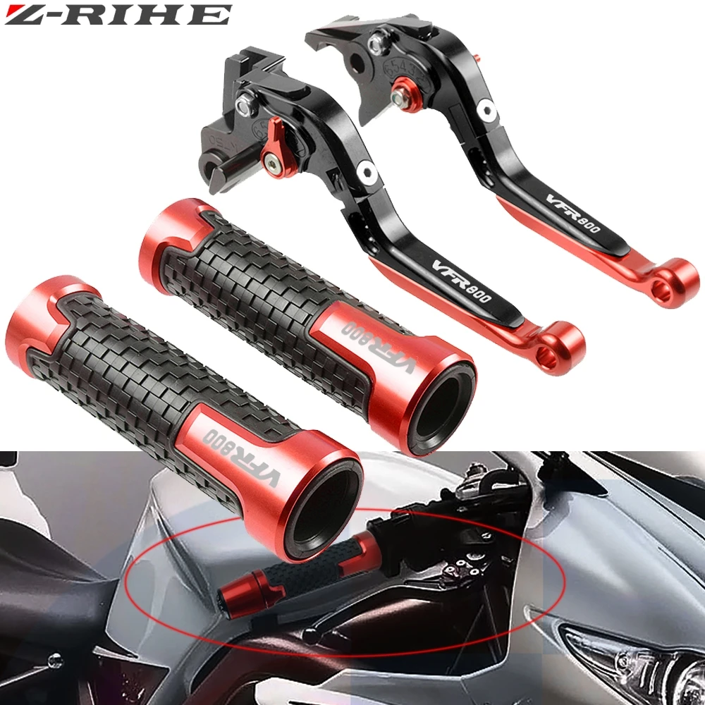 

For Honda VFR800 2002-2004 VFR800/F 2002-2017 VFR800VTEC Motorcycle CNC Adjustable Foldable Brake Clutch Lever Handle Grips