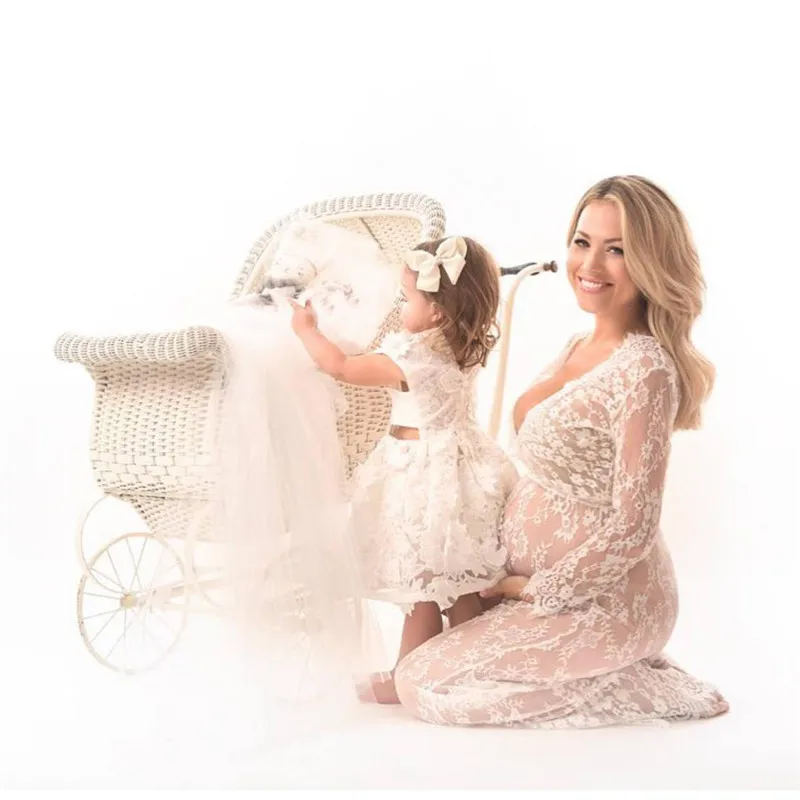 Платье для беременных новинка реквизит женская одежда кружевное платье