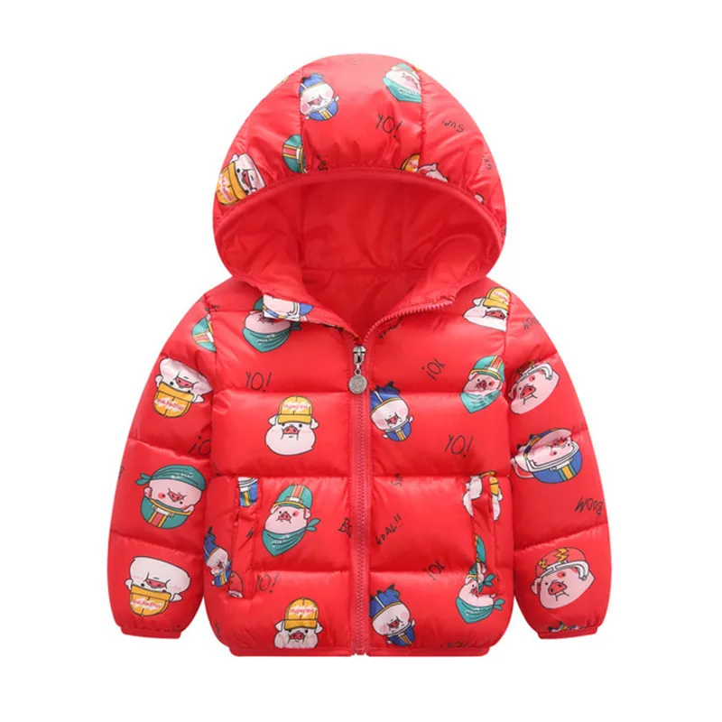 Детские короткие куртки с капюшоном Сезон осень-зима Новинка 2021 года Модная