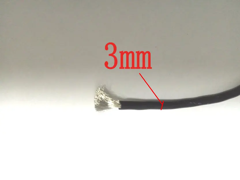 1 Катушка 3M черный Высокое качество 16 AWG силиконовый провод Калибр гибкий