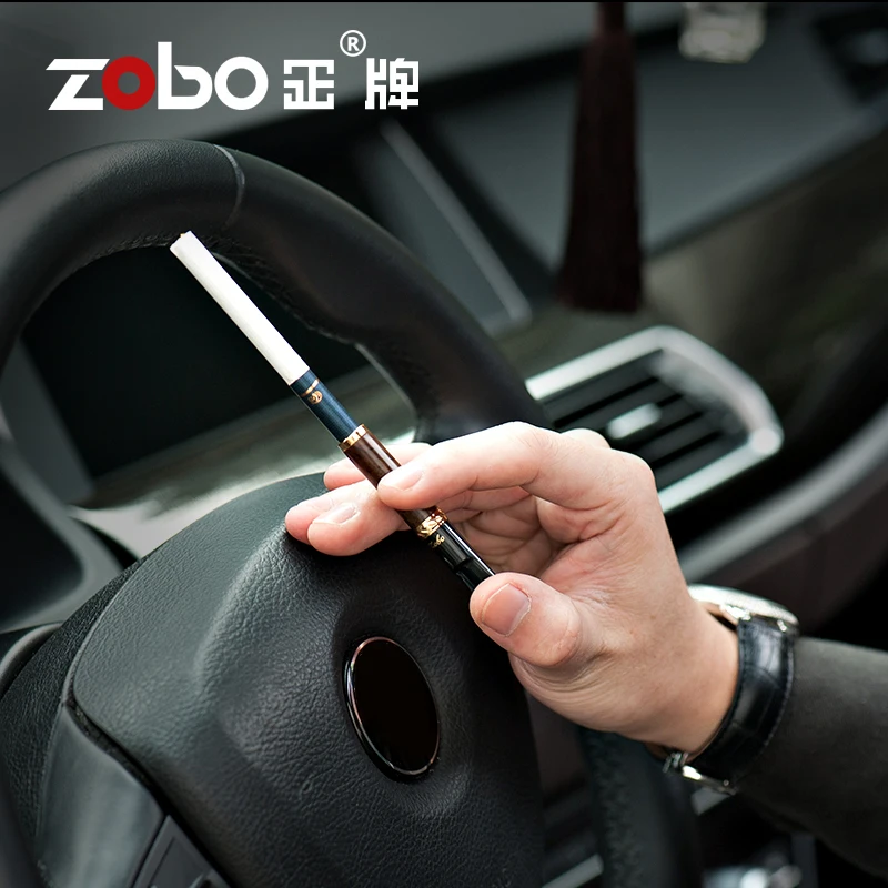 ZOBO подлинное черное дерево три фильтрации держатель для сигарет фильтр цикл Тип