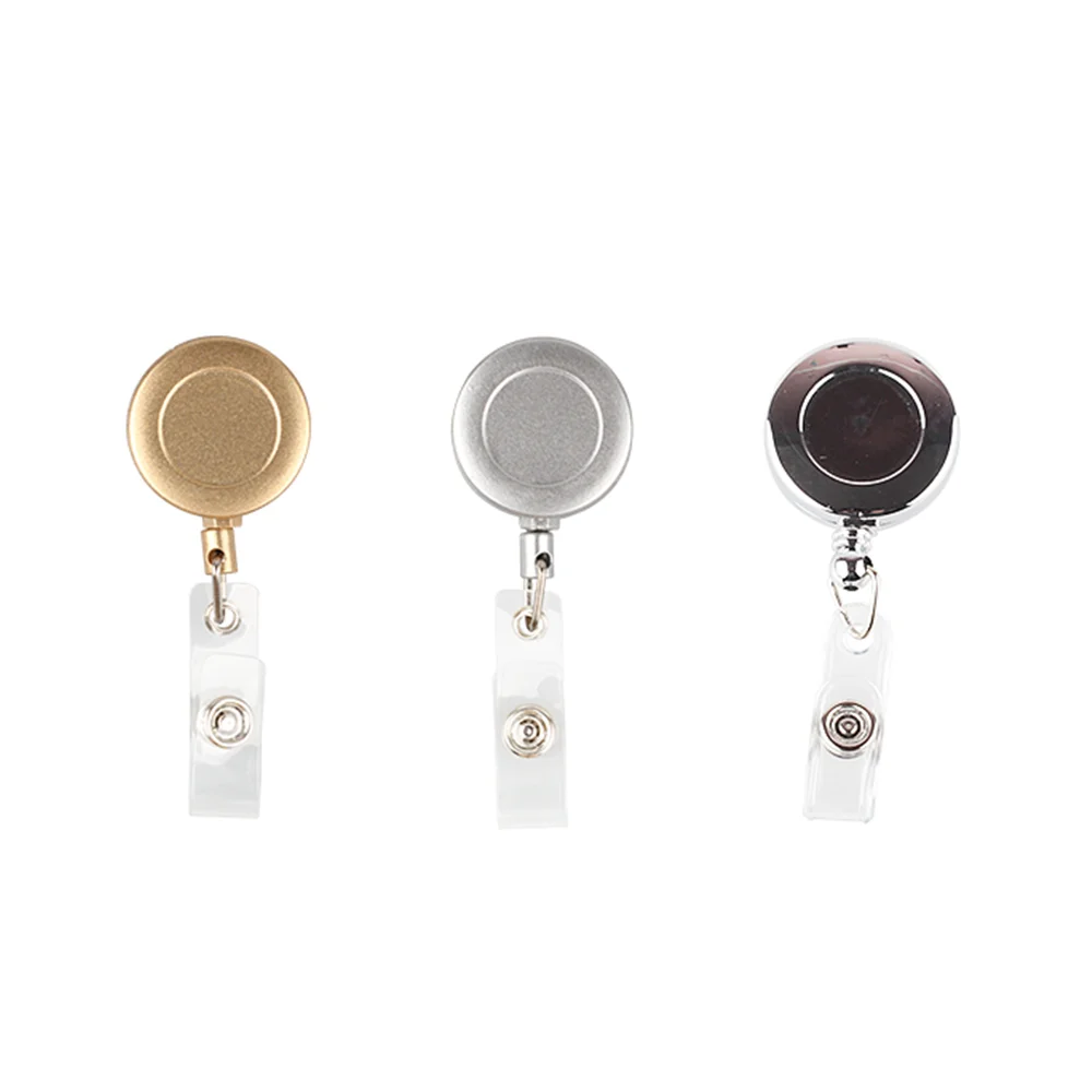 1 шт. милый металлический цвет выдвижной брелок ID бейдж держатель катушки имя