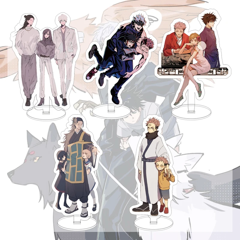

2021 Japan Anime Jujutsu Kaisen Acrylic Figure Stand Model Plate Desk Decor Cosplay Xmas Keychain Stand Perfect for gifts