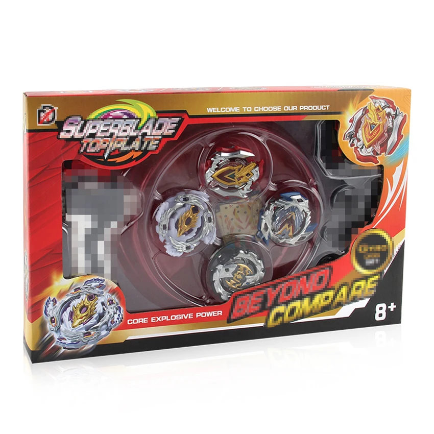 Новые 4 шт. Bayblades Burst Box держатель Beyblades Popper 4D Fusion Metal Arena битва Классические игрушки