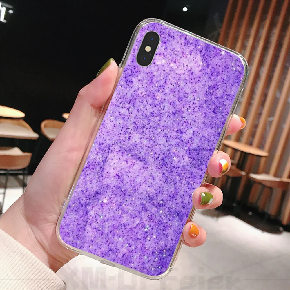 Viviana простой Лавандовый фиолетовый Цветочный Мягкий чехол для iPhone 11 pro XS MAX 8 7 6 6S Plus