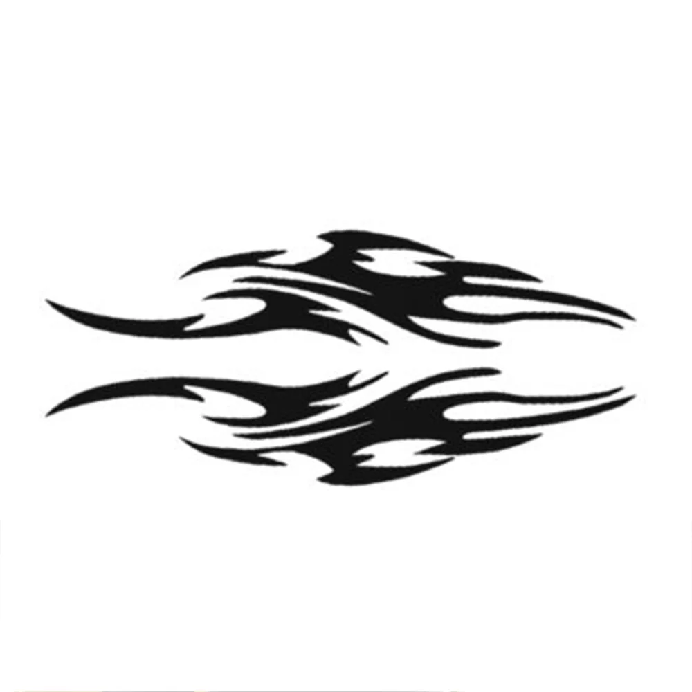 

2PCS Car Racing Flame Fire Hood bonnet Decor Decals Vinyl Side Graphics Front Sticker Hood Decorative Decal 80x17cm
