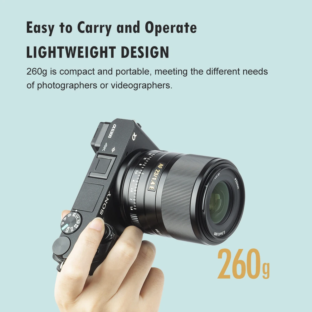Объектив Viltrox 23 мм F1.4 STM для Sony E mount объектив камеры A6300 A6600 A9 A7RIII A7M3 A7RIV Автофокус AF