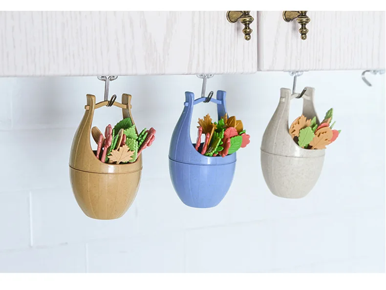 15 шт./компл. НОВЫЙ СТВОЛ листья фруктовые вилки фруктов зуб Палочки обеда и других