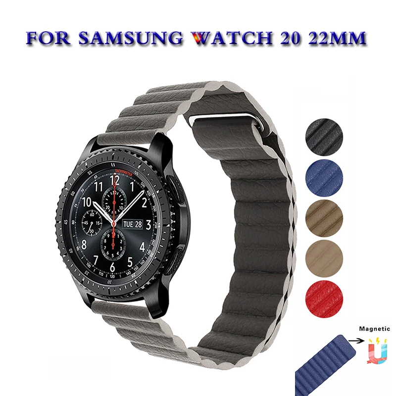 Мягкий ремешок для samsung 20 мм 22 Galaxy gear s3 натуральная кожа 42/46 активный часов