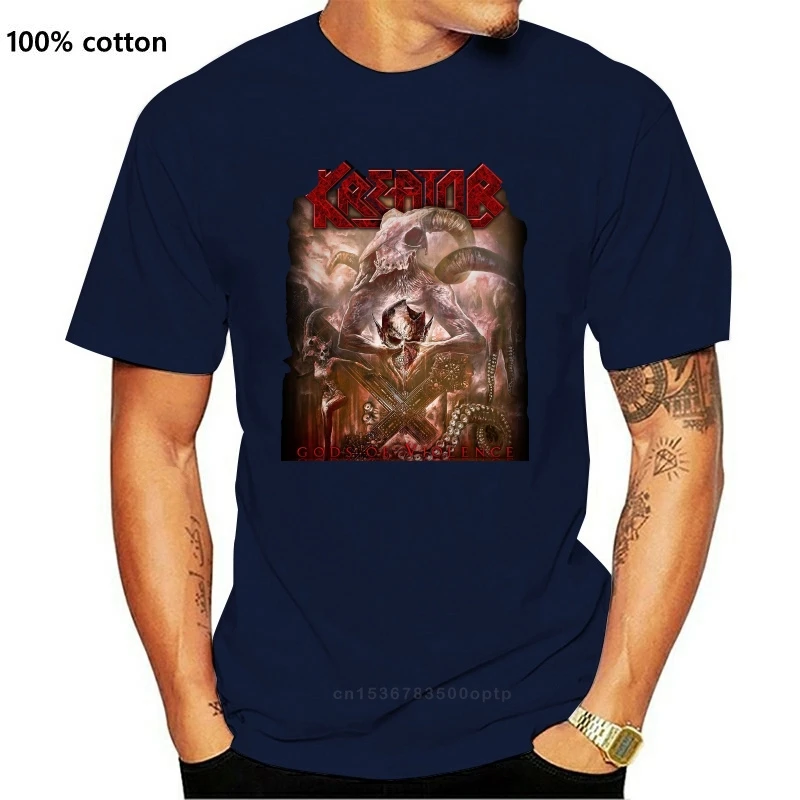 

Новинка, футболка Kreator боги агрессии, размеры S, M, L, Xl, Официальная футболка, металлическая футболка Thrash 2021
