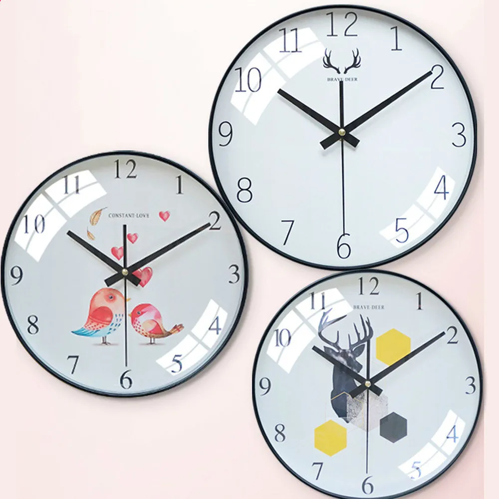 Настенные часы в скандинавском стиле Современные Простые оригинальные модные