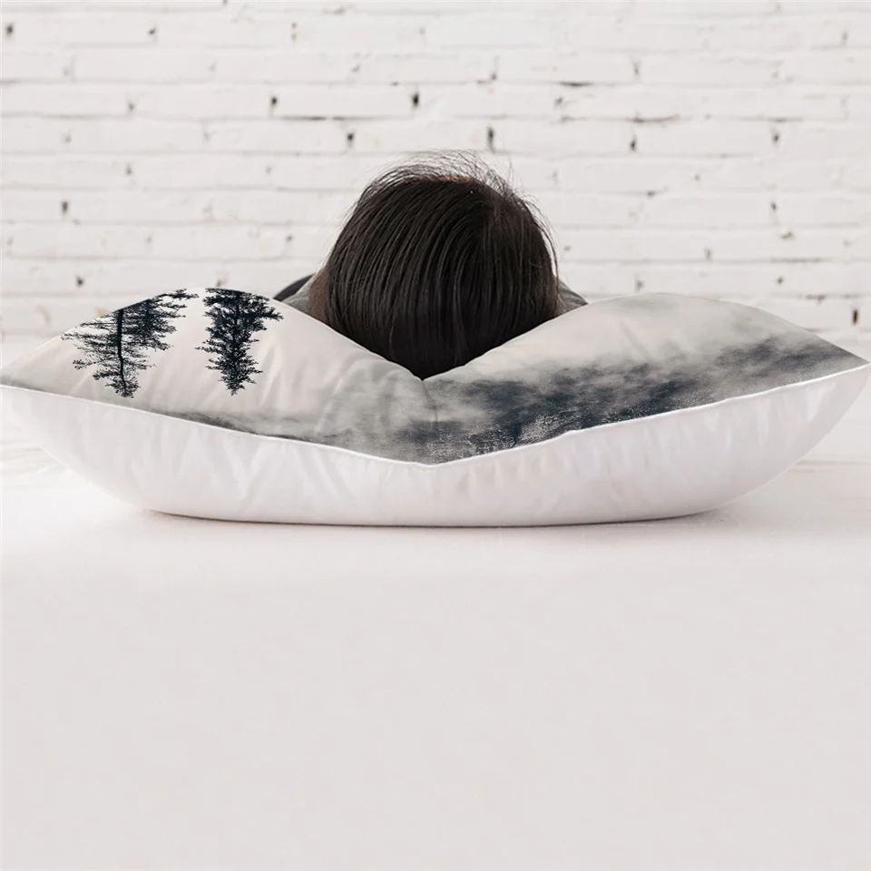 Постельное белье Outlet лес тело подушка туманные горы постельные принадлежности