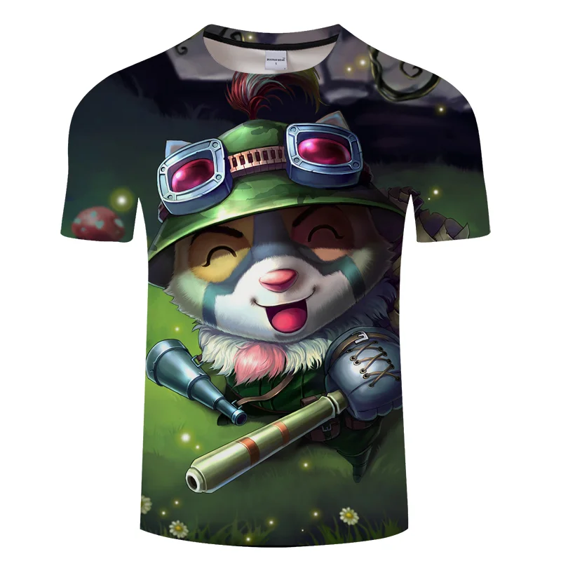 

2021 New League of Legends T-Shirt Game LOL 3D Print Streetwear Men Women Fashion Oversized T Shirt Harajuku Hip Hop Tops Unisex