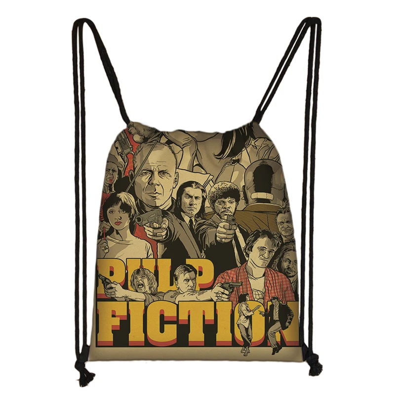 

Pulp Fiction 3D Drawstring Bag Printing Backpack Daily Casual Boys Girls knapsack Drawstring Bags
