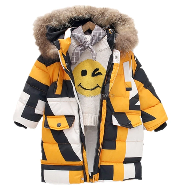 2019 зимнее пуховое пальто на утином пуху для мальчиков и девочек детские теплые