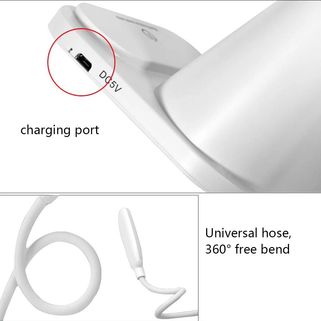 Сенсорная настольная лампа DimmableTable для учебы перезаряжаемый светодиодный