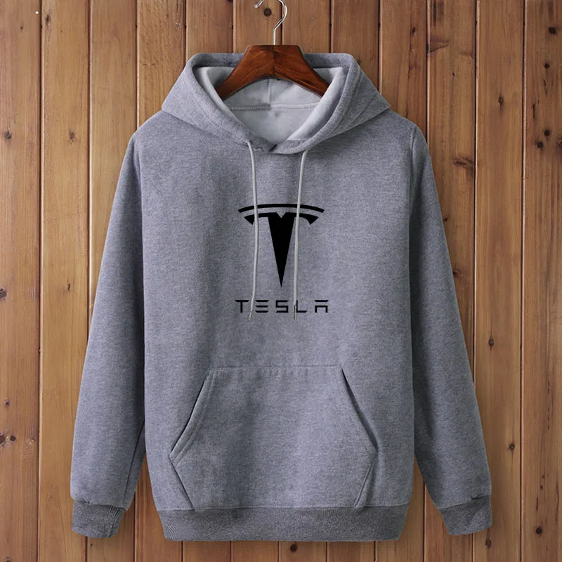 Модный бренд Tesla принт мужские толстовки 2021 весенне-осенний набор одежды для