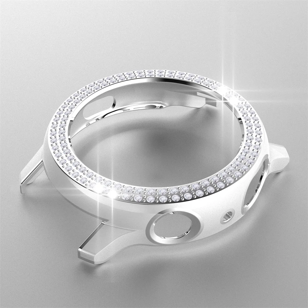 Женский двухрядный Алмазный чехол из поликарбоната для Samsung Galaxy Watch Active 2 40 мм 44