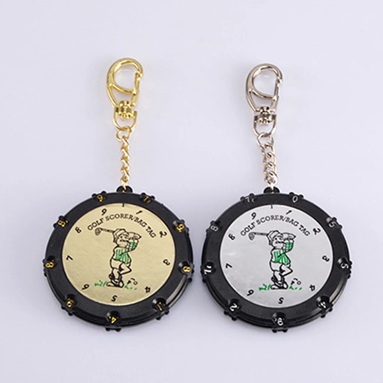 

1PC Golf Score Stroke Counter 9Shots18 Holes with Clip Keychain Golf Score Keeper for Outdoor Sports Golf Attachment Accessories