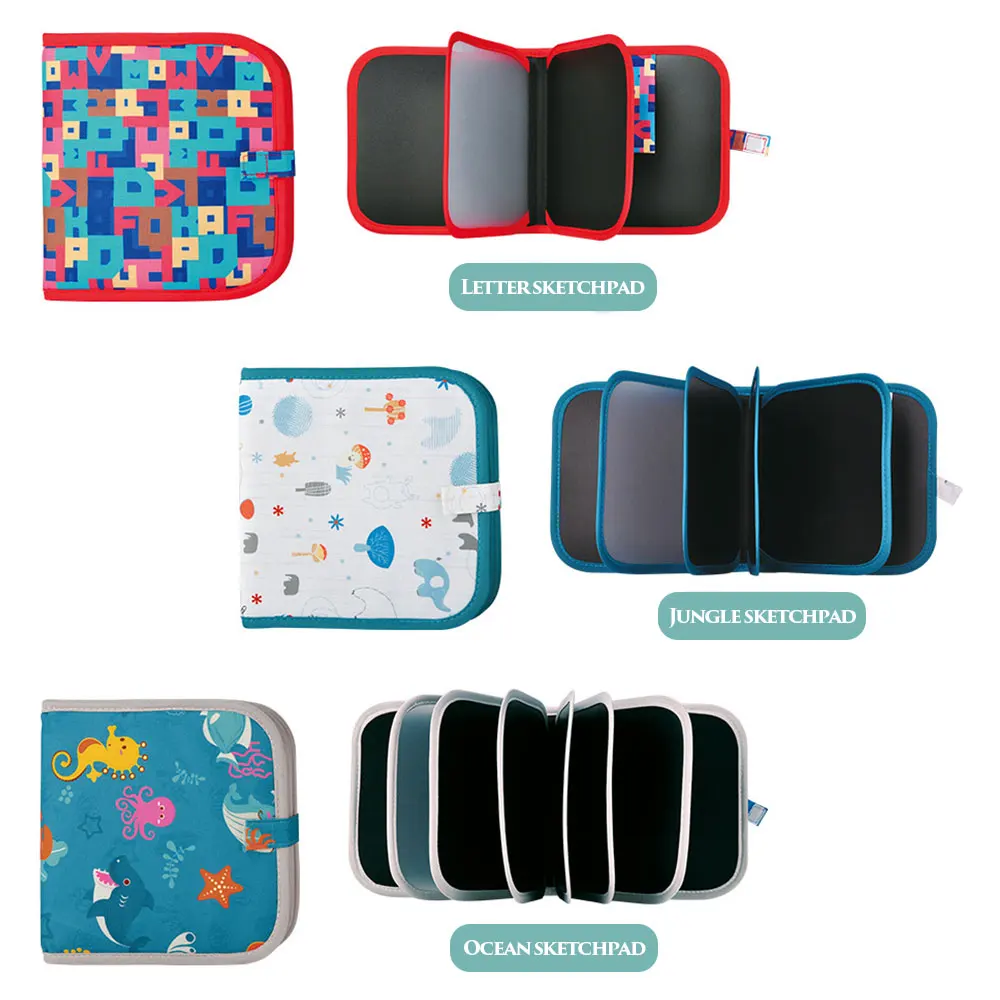 1 комплект Портативный со стирающимися чернилами рисунок Книга Мягкий мел доска