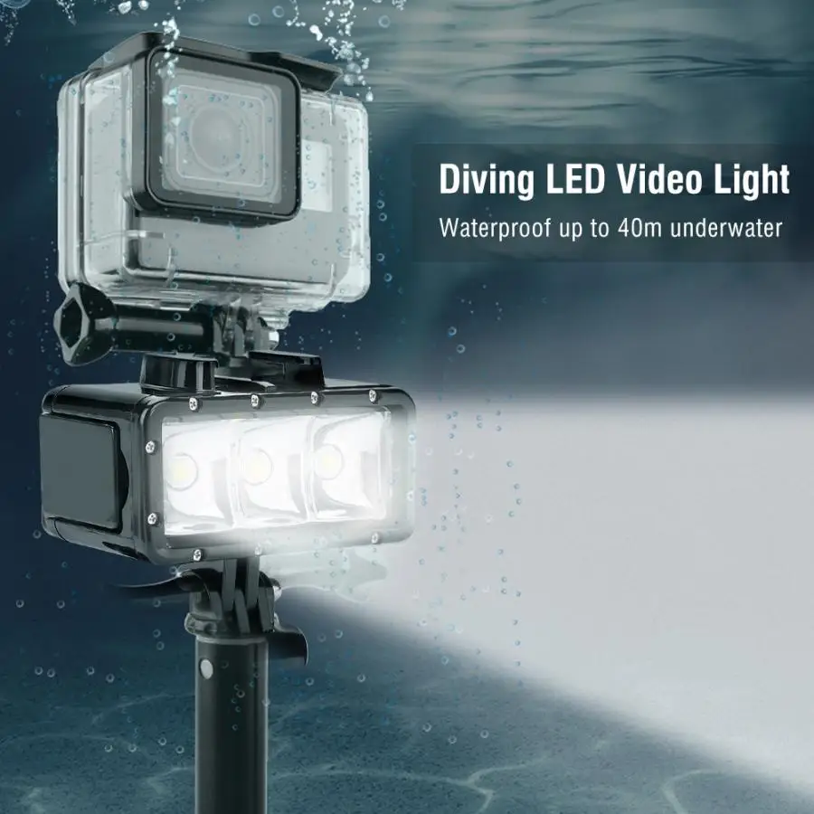 Мини-вспышка SHOOT Light для дайвинга водонепроницаемая светодиодная лампа
