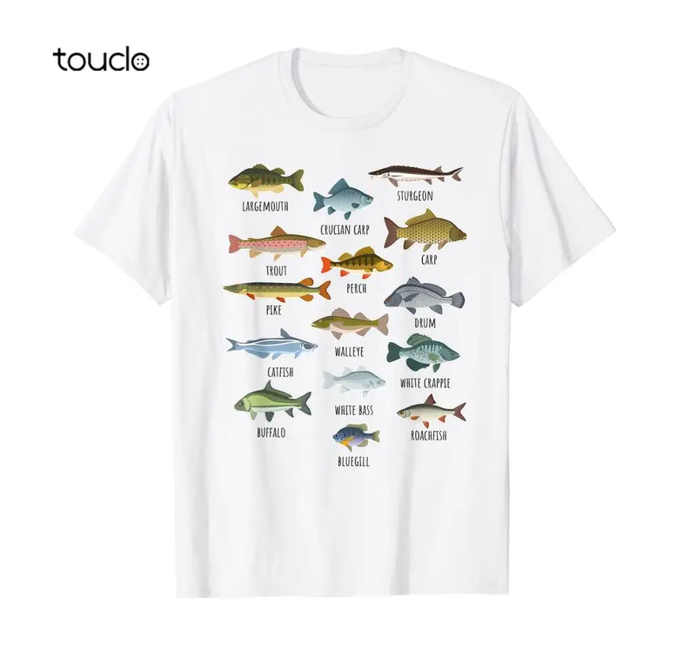 

Types Of Freshwater Fish Fishing T-Shirt