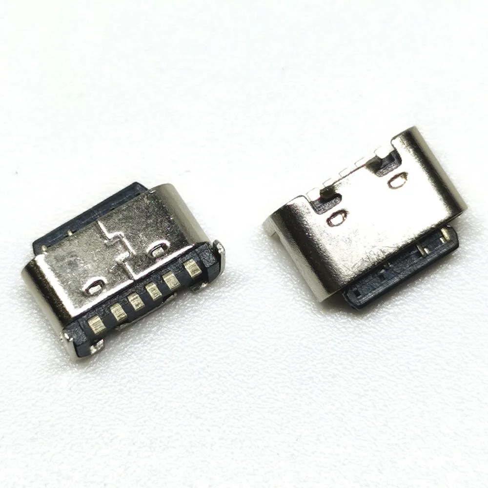 6 режимов Тип C 6-контактный разъем SMT USB 3 1 гнездо SMD DIP для Huawei Samsung Lenovo печатная