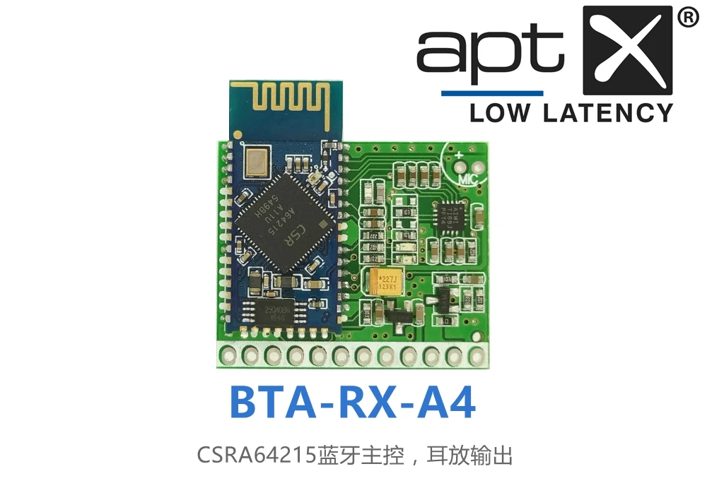 

BTA-RX-A CSR8630 CSRA64215 Stereo Bluetooth 4.2 Audio Receiver Module Aptx-ll