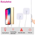 Электрический массажер мобильный телефон, электростимулятор EMS терапевтическая, для мышц, цифровая терапевтическая машина, 6 режимов, портативный мини-массажер для тела