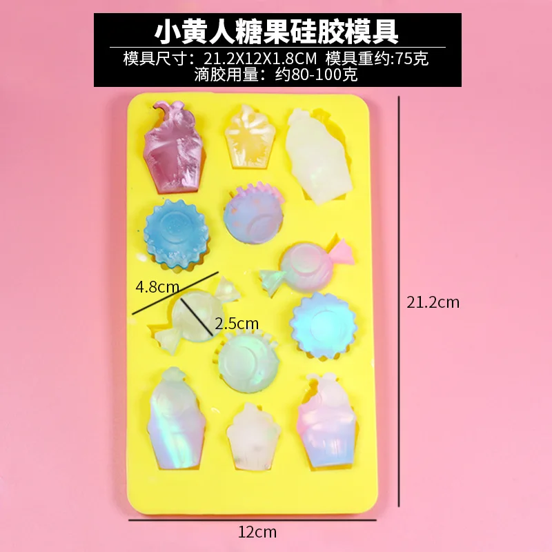 Фруктовые Конфеты Мультяшные ананасовые силиконовые формы УФ полимерные для
