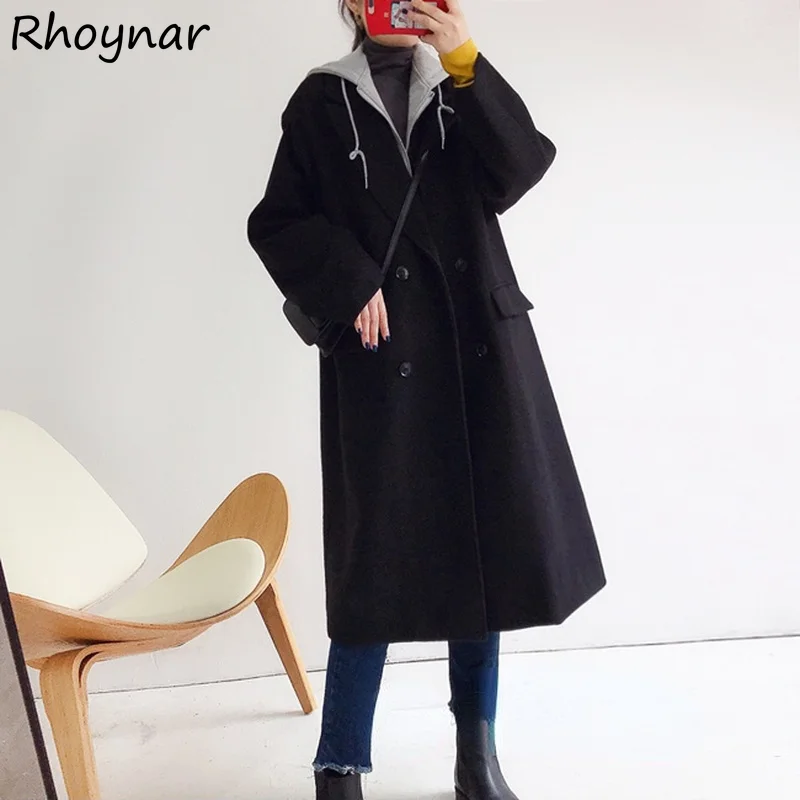 Смешанная Женская двубортная имитация 2 штуки в Корейском стиле популярная