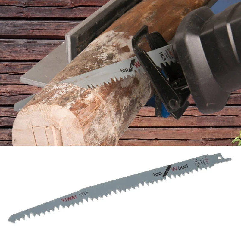 

5 Pcs 240mm High Carbon Steel Reciprocating Saw Blades Sabre For Wood D0AC