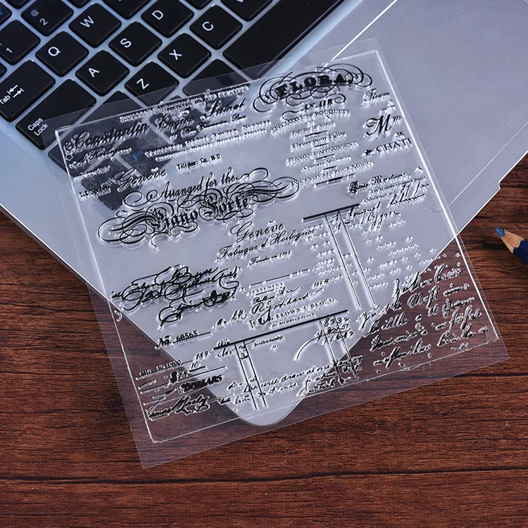 Украшение с надписью на английском языке силиконовые прозрачные резиновые