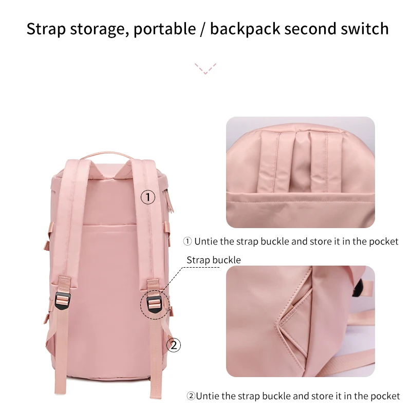 ShouldCat Waterproof Gym Fitness Bag Outdoor Backpack Women Travel Backpack Shoe Sport Student Excerise Backpack Fashion Casual