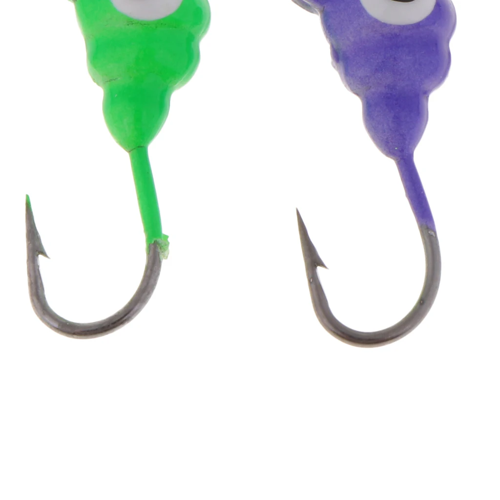 6 шт. зимний лед приманка на рыболовный крючок приспособлений дергающаяся мини