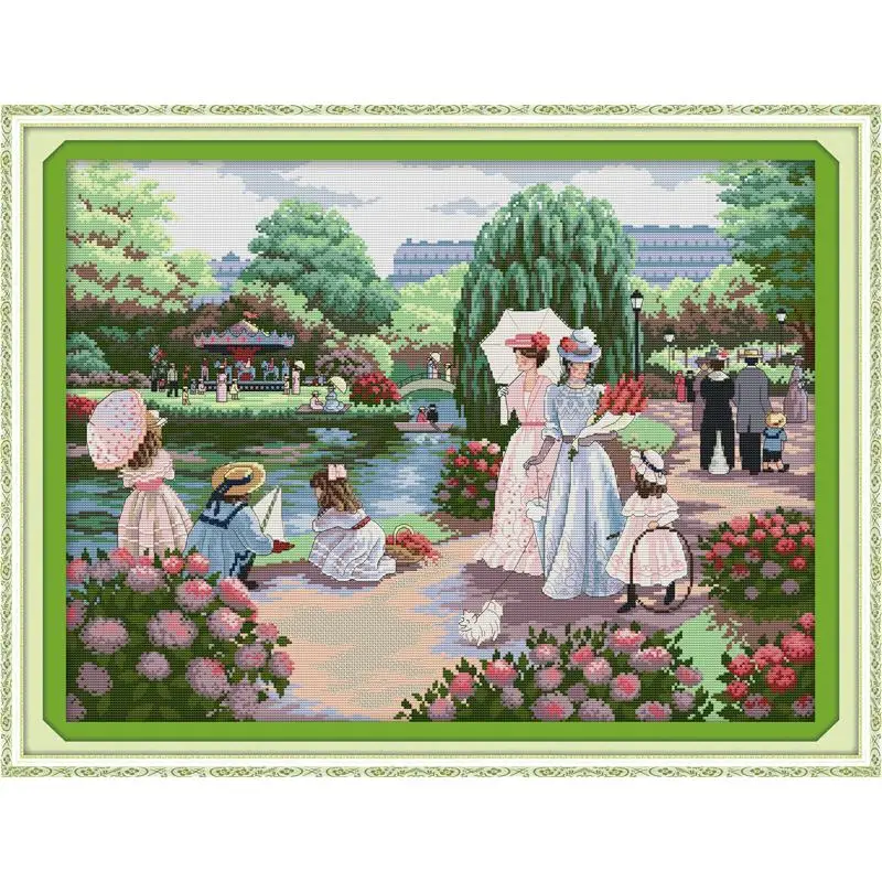 Серия сделай сам для девочек Garden Girl наборы вышивки крестом с принтом 14CT DMC