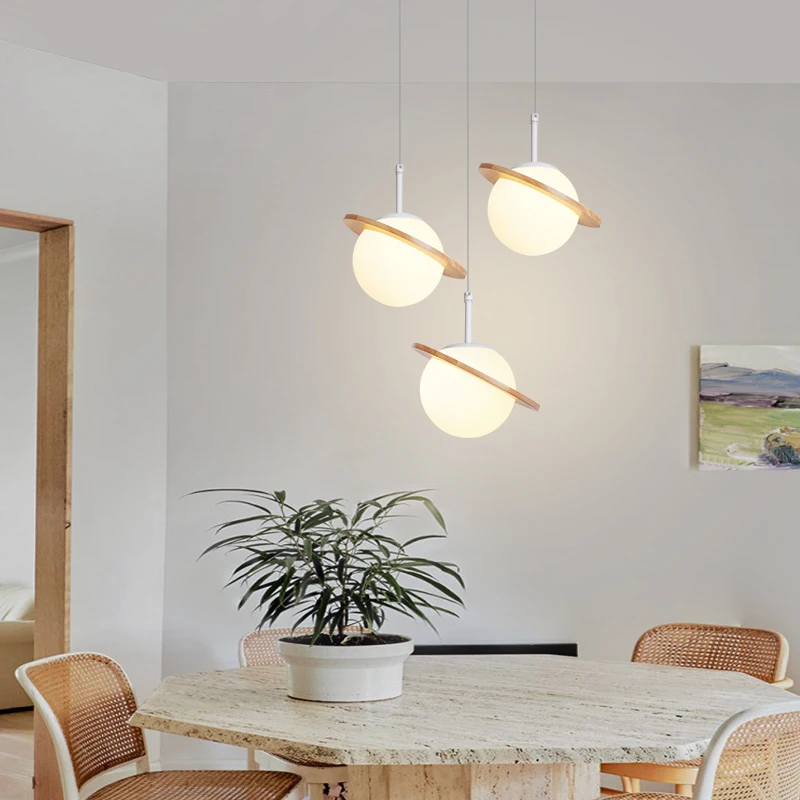 Скандинавская Люстра для ресторана креативная прикроватная лампа спальни бара