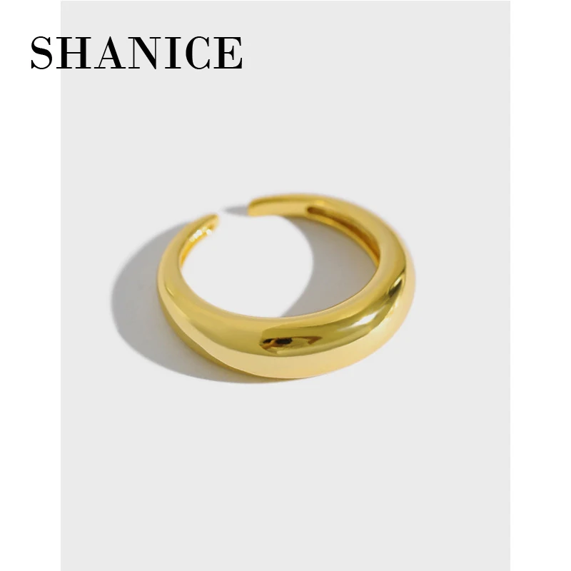 Шанис Стерлинговое Серебряные кольца для Для женщин гладкой лицевой стороной