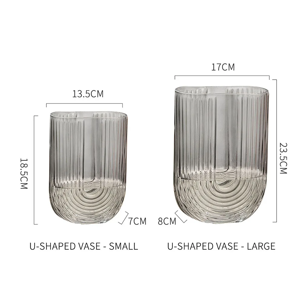 

Nordic Decor Vase Table Decoration Living Room Decoration Terrarium Flower Vase Glass Vases for Flower Arrangements Home Decor