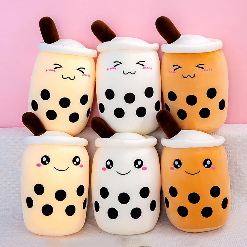 

Milk Tea Cup Pillow Plush Toys for Girls Accompany Sleeping Plush Boba Bubble Tea Cup Pillow Cushion Doll for Kids Gifts Toys