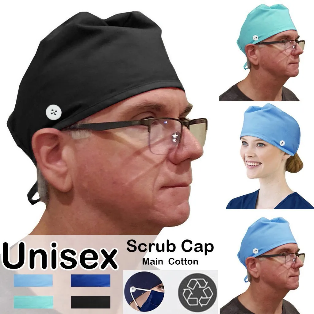 

1/комплект из 2 предметов Gorro, защищающая малыша от солнца и медсестра унисекс Для мужчин и Для женщин Для мужчин скрабы, брюки, шапочка, хлопк...