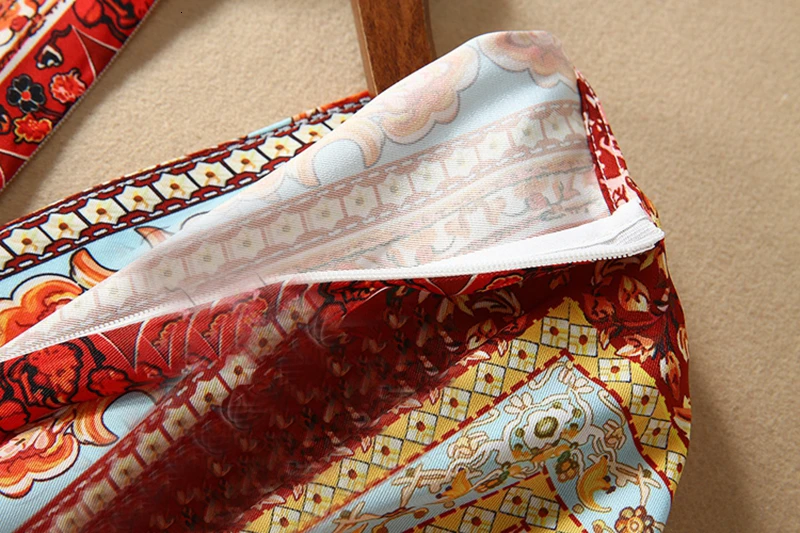 Инди фолк Комбинезоны для женщин цветочный принт фонарь рукав Высокая талия