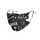 Рокер рок музыки узор Регулируемый маска для лица унисекс Heavy Metal гитары против дымки пыле защитный респиратор рот муфельная печь