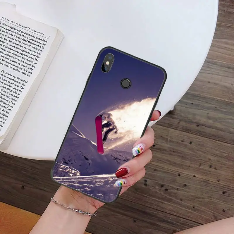 

Lavaza ski neige Snowboard Phone Case For Xiaomi Redmi note 7 8 9 t k30 max3 9 s 10 pro lite
