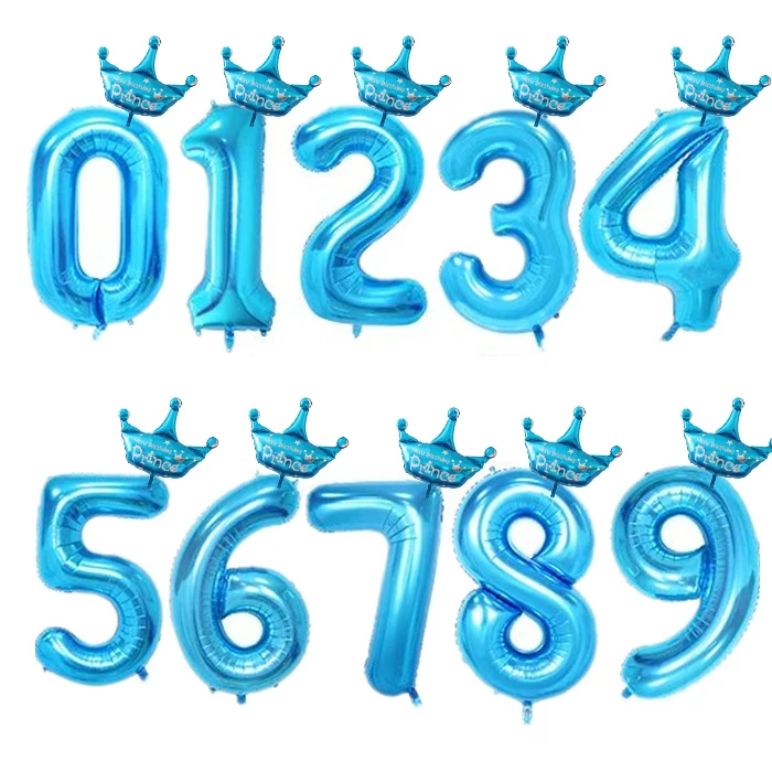 as picture 2pcs 40 дюймов шар с цифрами 1, 2, 3, 4, 5 цифр гелиевые шары из фольги для детского душа 1 день рождения, вечеринки, свадьбы, декоративные шары, принадлежности - Цвет: as picture 2pcs