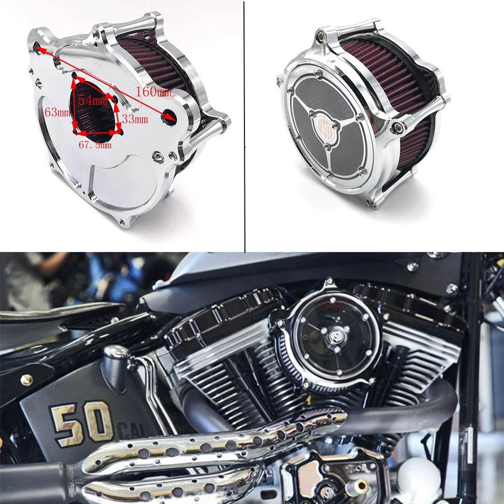 Запчасти для мотоцикла CNC Harley Dyna Softail Touring Glide Sportster XL 883 1200 EVO Twin Cam воздушный фильтр