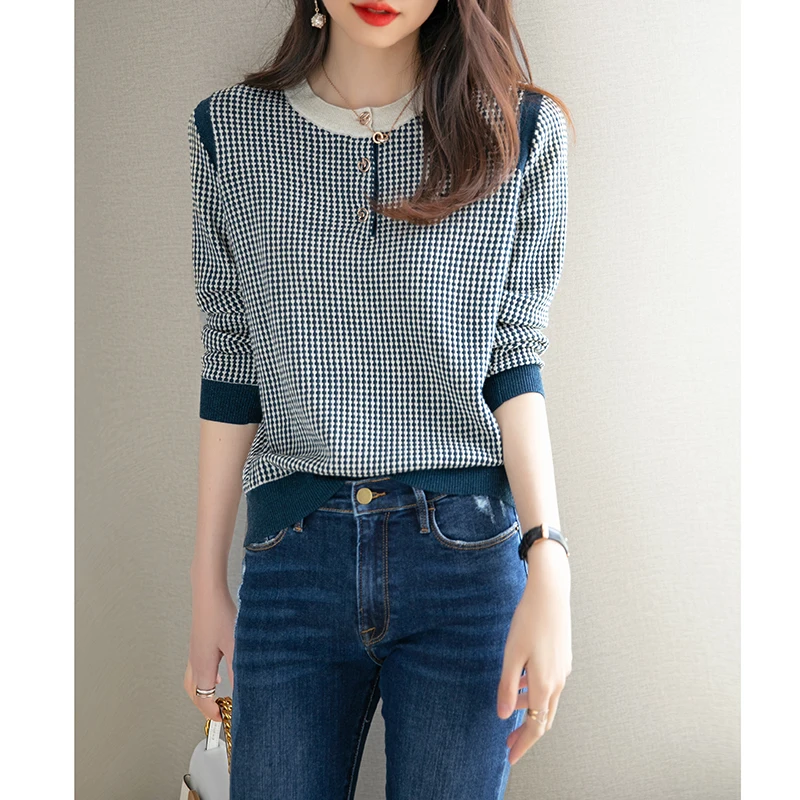 Универсальный Свободный Топ JXMYY в западном стиле для женщин новинка осень 2021