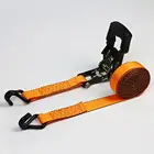 Стяжной ремень с пряжкой, грузовые ремни для автомобиля, мотоцикла, прочные для багажной сумки, велосипеда с храповым механизмом и веревкой, металлическая пряжка для буксировки R5W5