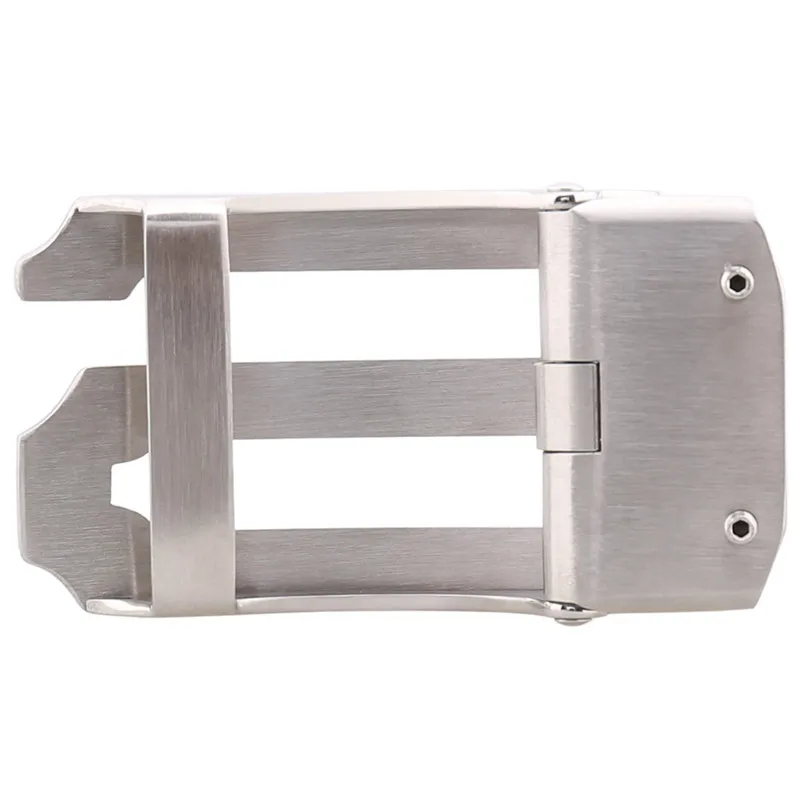 

ZLRPH Stainless steel auto buckle business belt buckle men's waist lead letter S Auto button